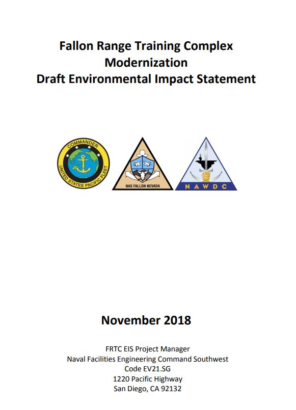 Fallon Range Training Complex Modernization Draft Environmental Impact Statement