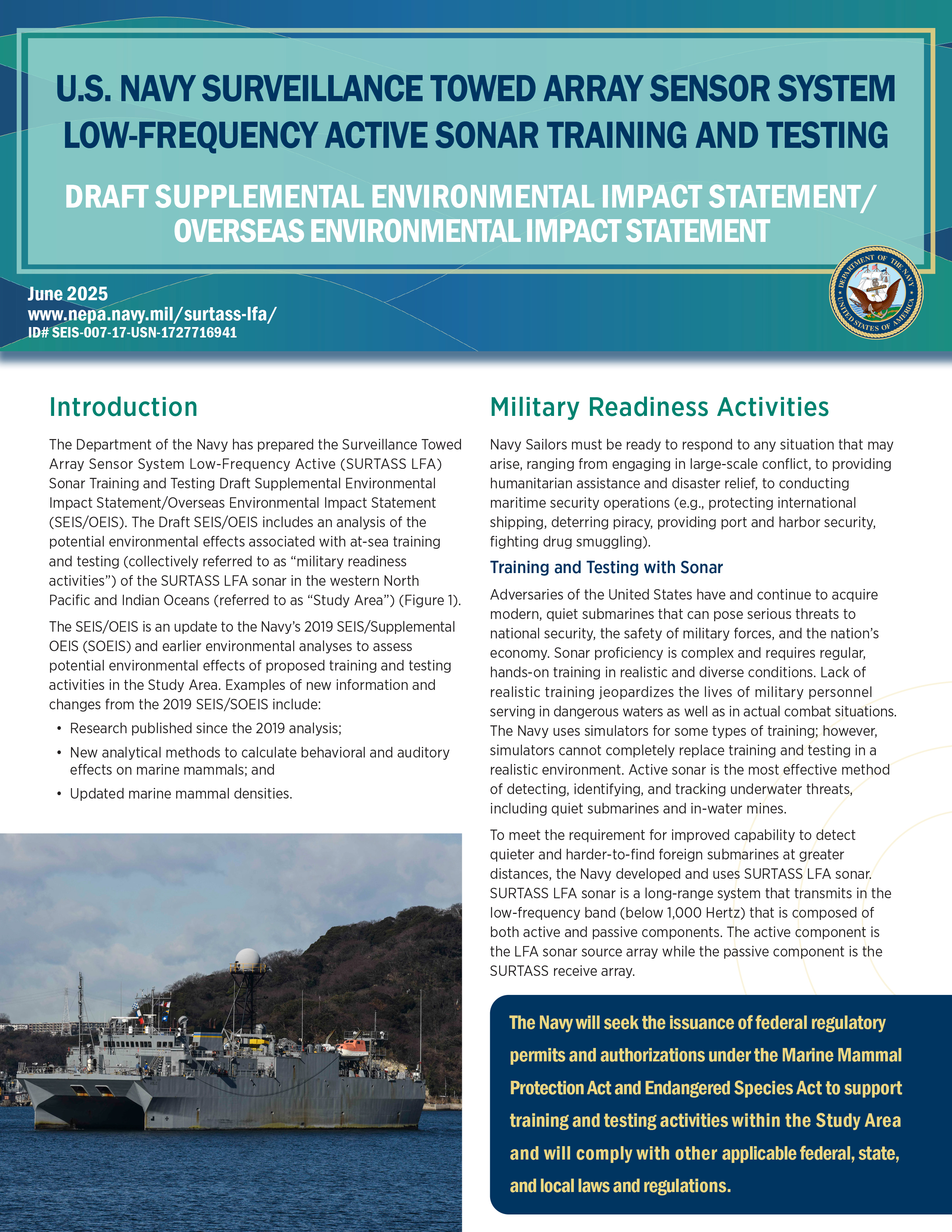 This is an image of the cover of the project overview fact sheet.